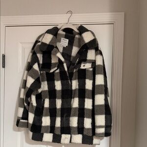 RVCA Monochrome Checkered Fleece Jacket